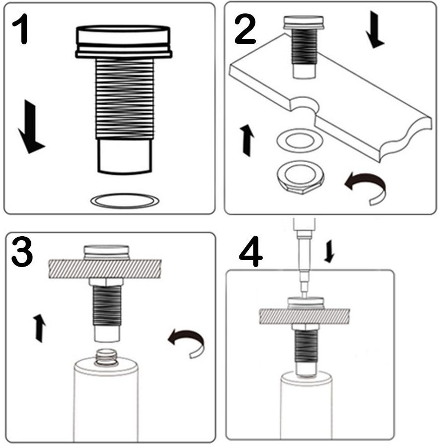 instalacion dispensador jabon cocina